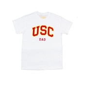 USC Trojans White Arch with Stroke over Dad T-Shirt